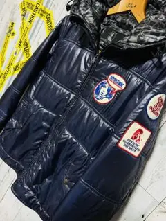 ワッペンガール-爆限定 ヒステリックグラマー パーカー ダウン チャレンジャー