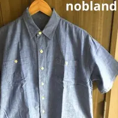 【可愛い◎】nobland ボックスシルエット シャンブレーシャツ