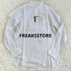 新品FREAKSSTORE　バンドカラー　リネンシャツ ホワイト M