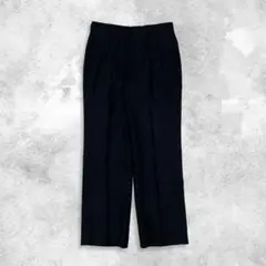 【美品】 00s vintage スラックス タック 黒 ストレート アメカジ