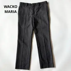 WACKO MARIA ワコマリア　ピンストライプ スラックス S ウール混