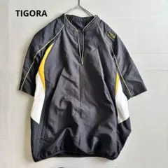 【ティゴラ】半袖ウィンドブレーカー　ハーフジップ　プルオーバー　スポーツウェア