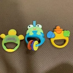 カラフルな動物型歯固めおもちゃ3個セット