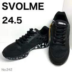 【新品】SVOLME スニーカー ブラック 24.5cm