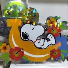 スヌーピービッグステッカー　ビンテージ　トロピカルフルーツ