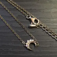 【 ローリーロドキン 】 シルバー925 ネックレス チェーン ハーフムーン