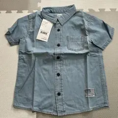 新品　半袖　ボブソン　120 デニムシャツ