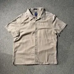 OLD GAP 00s オープンカラー ボックスカット 開襟シャツ M