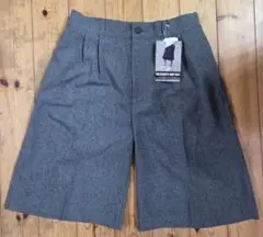 ワイドシルエット グレーショートパンツ L