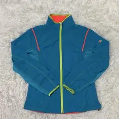 訳あり▲ellesse エレッセ▲スポーツウェア トラックジャケット青M 蛍光色