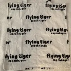 flying tiger ロゴトートバッグ ホワイト