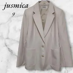 jusmica　テーラードジャケット　裏地あり　９　ベージュ