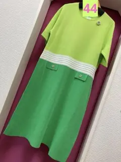 新品未使用　スーパービューティー⭐️カタログ掲載配色切替デザインワンピース