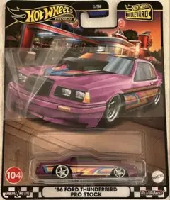 ホットウィール '86 FORD THUNDERBIRD PRO STOCK