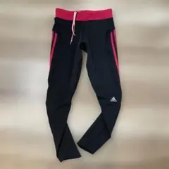 adidas response ボトムス ロングタイツ L ブラック/ピンク