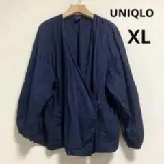 UNIQLO ハナタジマ コットンブラウス レディース トップス ネイビー XL