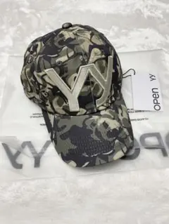 openyy open yy キャップ　カーキ　迷彩①