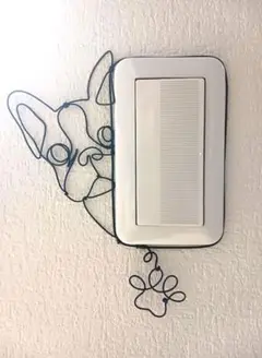 ワイヤーアート スイッチカバー☆フレンチブルドッグ☆