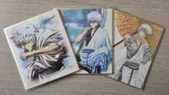 【送料込み】銀魂 色紙art 坂田銀時 3点セット