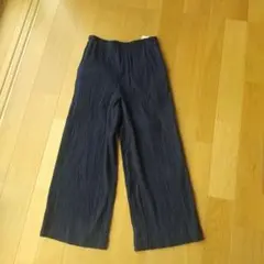 群言堂　登美　パンツ 紺色 綿98%