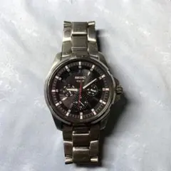 セイコー SEIKO ソーラー v147J-0BK0 稼働品