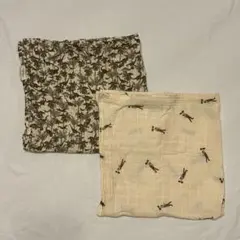 Konges Sloejd コンゲススロイド　モスリンガーゼ　おくるみ2枚セット