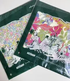 ムーミンMOOMIN スマホもメガネも拭けるリバティハンカチ2枚セット