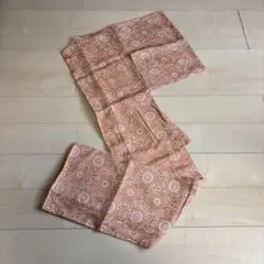 美品‼️ 小鞠花柄 小紋 薄いレンガ色系