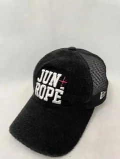 【NEW ERA】JUN+ROPE トラッカーキャップ ブラック