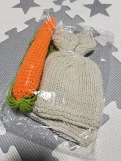 ニューポンフォト うさぎニット帽とニンジンセット 新品未使用