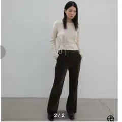 OHTORO Crop String Knit ivory