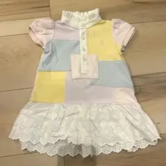 ラルフローレン　ベビーワンピース　パステル　レース　3m