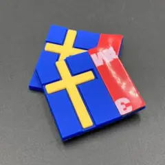 スウェーデン 国旗 ラバータグ タグステッカー 立体 3D 2個