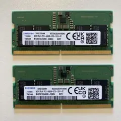メモリ 8GB 2枚　SAMSUNG PC5-4800B-SCO-1010-XT