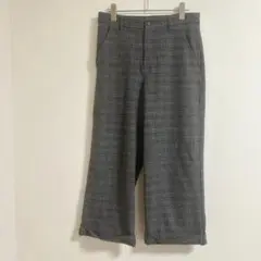 【ブラッパーズ】L グレンチェックパンツ クロップド丈 シック 秋 b1234