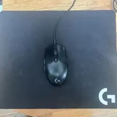 ゲーミングマウス Logitech G102IC有線マウス 黒 マウスパッド付き