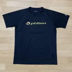 phiten ファイテン Tシャツ ドライ バレーボール ウェア 黒 金 L