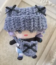 〖ブルー〗 にじぱぺっと ネコ耳 ニット帽 ぬい服 にじぱぺ