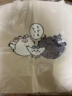 ナガノキャラクターズ　ちぎれない大きめトート　ハチワレ