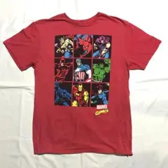 マーベル キャラクターズ TシャツL アベンジャーズ レッド MARVEL