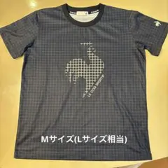 le coq sportif グリッドパターンTシャツ　Mサイズ