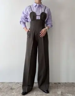 【FETICO】WOOL BARATHEA 2WAY BRA JUMPSUITS
