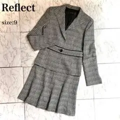 【式典/上品】Reflect セットアップ ツイード スーツ スカート 冠婚葬祭