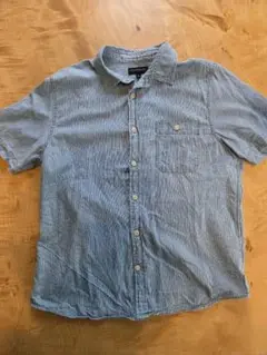BANANA REPUBLIC ストライプ 半袖シャツ L