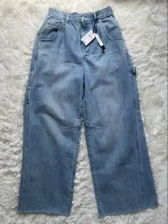 24年式【タグ付未使用】ダイアグラム　ペインターデニムパンツ　ワイド　38