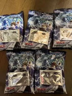 セブンイレブン　ハイチュウ　遊戯王　シールのみ5つセット