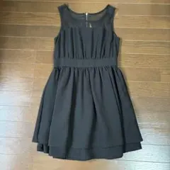 美品★Ray BEAMS フォーマル シースルーチュニック 黒 結婚式 パーティ