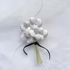 1336 布花 ビオラ コサージュ ハンドメイド 卒業入学式 結婚式