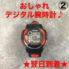 A7-2子供用デジタル腕時計キッズ用デジタルウォッチ防水スポーツレッド新品