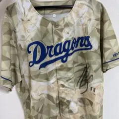 Dragons サイン入り ユニフォーム ベージュ　　　小笠原慎之介